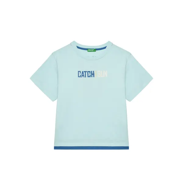 United Colors of Benetton United Colors Of Benetton T-shirt 3SLUG10JF Plava Regular Fit