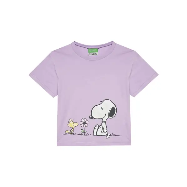 United Colors of Benetton United Colors Of Benetton T-shirt 3X1SG10I9 Ljubičasta Regular Fit