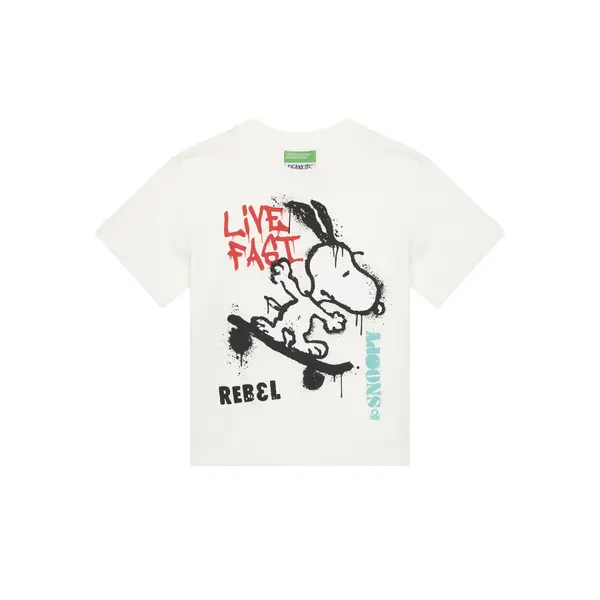 United Colors of Benetton United Colors Of Benetton T-shirt 3X1SG10JW Bijela Regular Fit