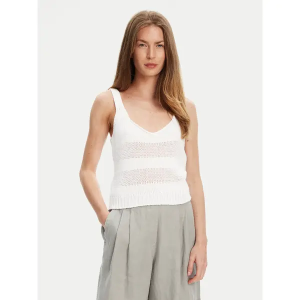 United Colors of Benetton United Colors Of Benetton Top 1898DH018 Bijela Relaxed Fit