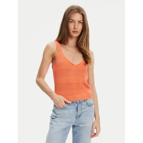 United Colors of Benetton United Colors Of Benetton Top 1898DH018 Narančasta Relaxed Fit