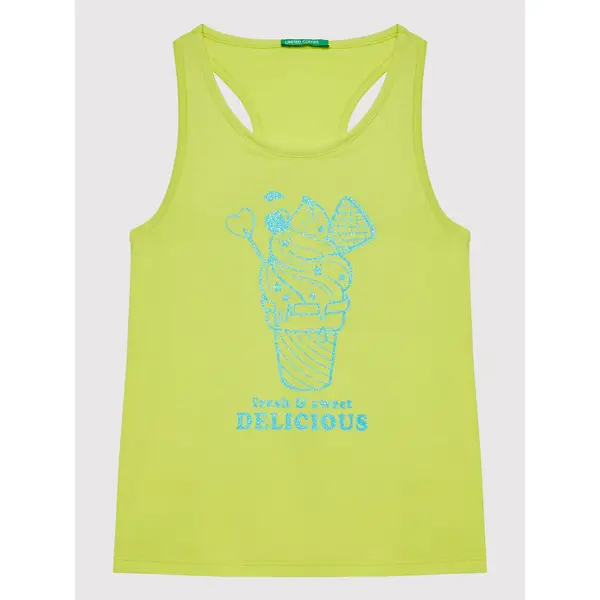 United Colors of Benetton United Colors Of Benetton Top 3096CH00G Žuta Regular Fit