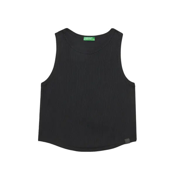 United Colors of Benetton United Colors Of Benetton Top 31H3CH01F Crna Slim Fit