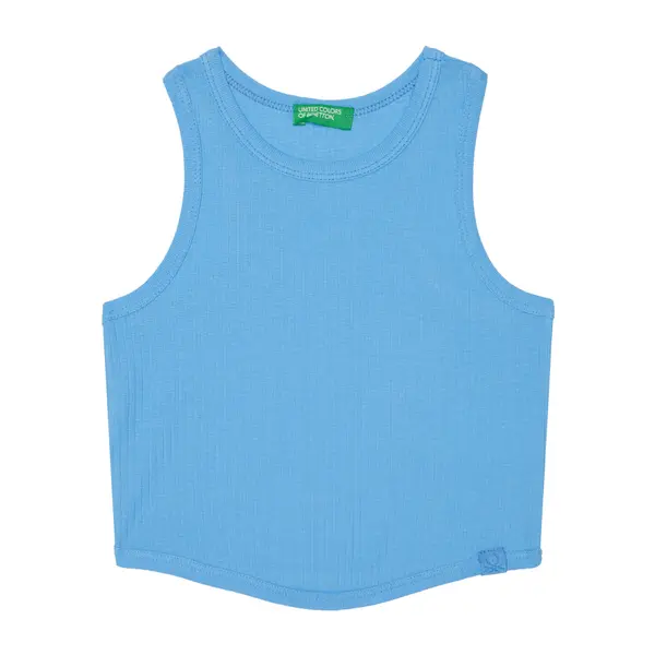 United Colors of Benetton United Colors Of Benetton Top 31H3CH01F Plava Slim Fit
