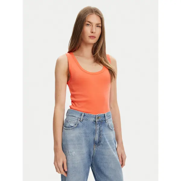 United Colors of Benetton United Colors Of Benetton Top 3GA2DH010 Narančasta Slim Fit