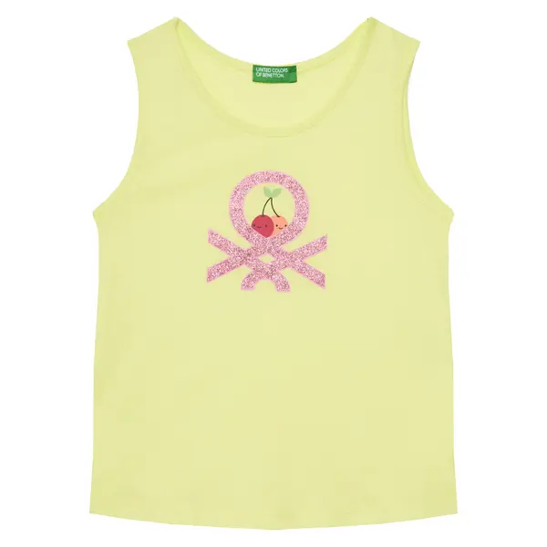 United Colors of Benetton United Colors Of Benetton Top 3I1XGH012 Žuta Regular Fit