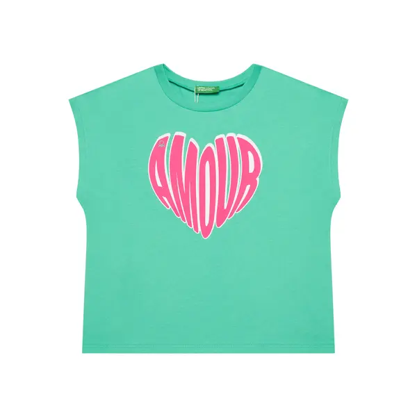 United Colors of Benetton United Colors Of Benetton Top 3JERC10PB Zelena Regular Fit
