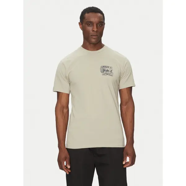 Vans Vans T-shirt Next Stop VN000NHPZUJ1 Bež Regular Fit