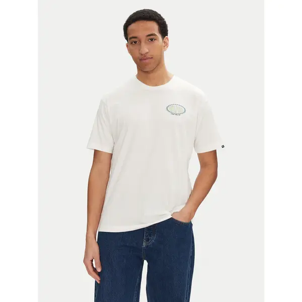 Vans Vans T-shirt Road Stop VN000M67 Écru Regular Fit