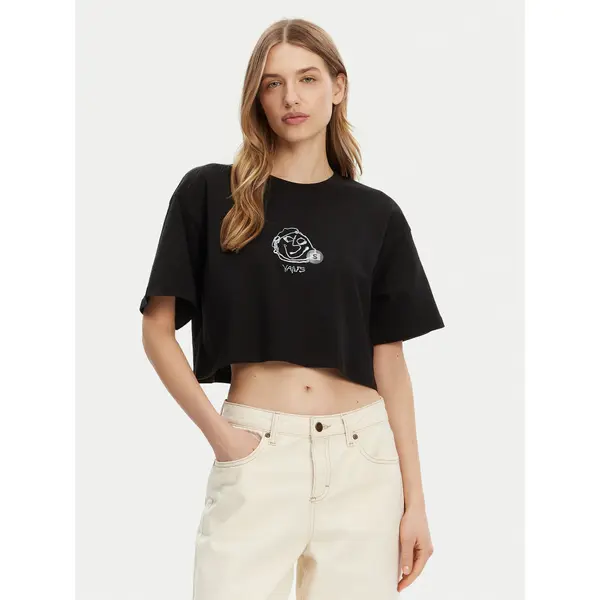 Vans Vans T-shirt VN000MC5BLK1 Crna Regular Fit