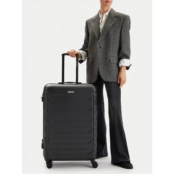 gino rossi Veliki kofer GINO ROSSI CEO-GIN-L-001-05-BLACK Crna