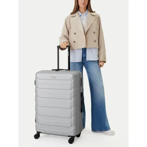gino rossi Veliki kofer GINO ROSSI CEO-GIN-L-003-05-SILVER Srebrna