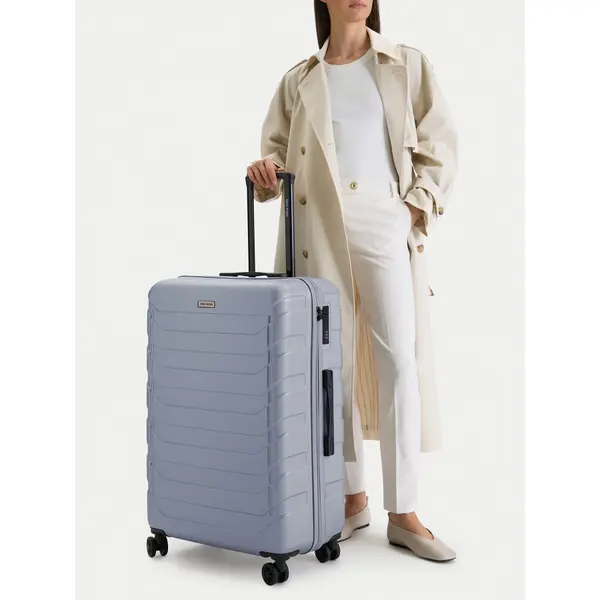 gino rossi Veliki kofer GINO ROSSI CEO-GIN-L-003-05-SILVER2 Srebrna