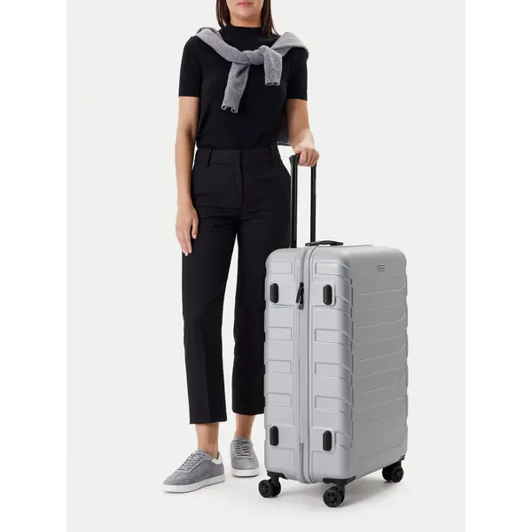 gino rossi Veliki kofer GINO ROSSI GIN-L-003-05-SILVER Srebrna
