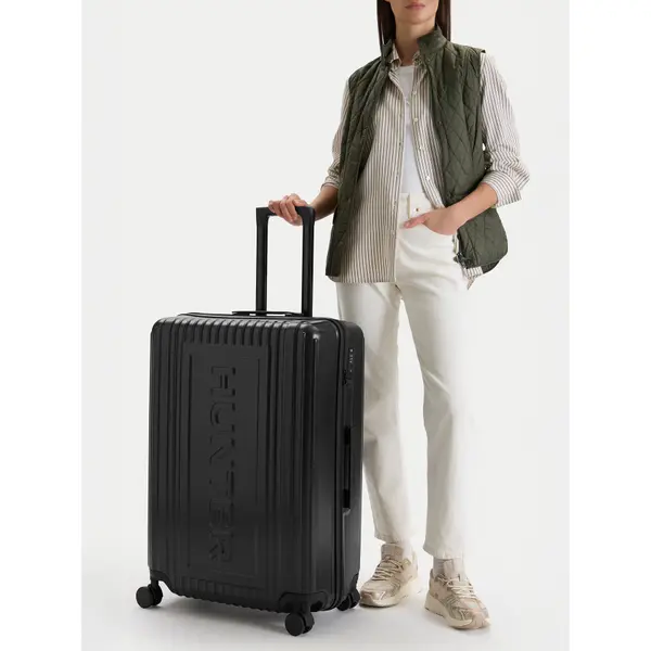 Hunter Veliki kofer Hunter CEO-HUNTER-L-001-08-BLACK Crna
