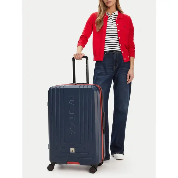 Nautica Veliki kofer Nautica CWBEO-NTC-KS-003-07-L Tamnoplava
