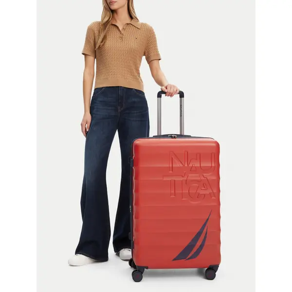 Nautica Veliki kofer Nautica CWBEO-NTC-KS-004-07-L Crvena