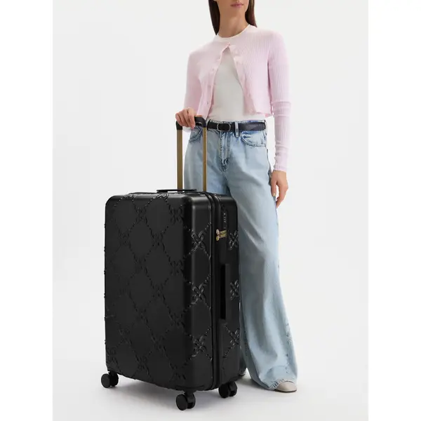 Nine West Veliki kofer Nine West CEO-NW-L-005-09 BLACK Crna