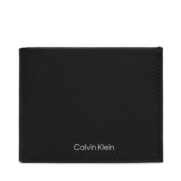 Calvin Klein Veliki muški novčanik Calvin Klein Ck Must Bifold 6Cc W/Bill K50K511383 Ck Black Pique BEH