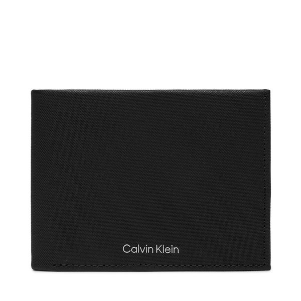 Calvin Klein Veliki muški novčanik Calvin Klein Ck Must Trifold 10Cc W/Coin K50K511380 Ck Black Pique BEH