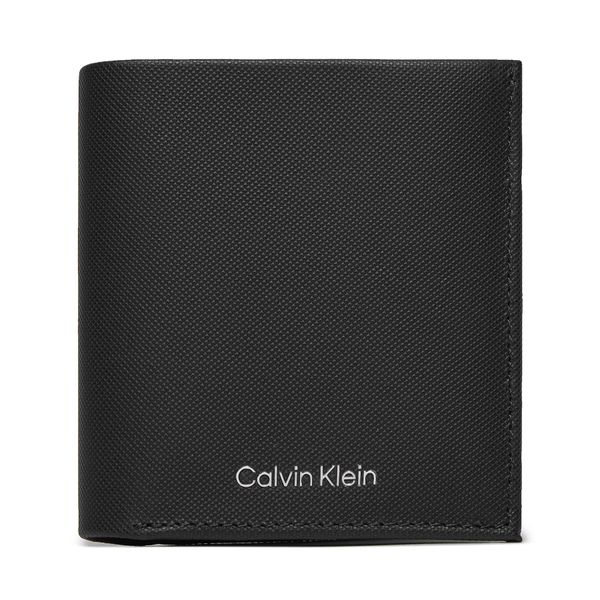 Calvin Klein Veliki muški novčanik Calvin Klein Ck Must Trifold 6Cc W/ Coin K50K511382 Ck Black Pique BEH