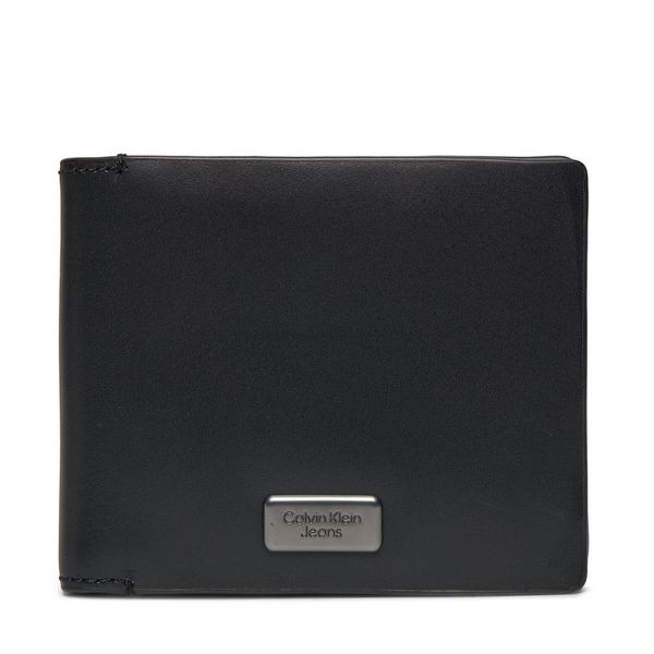 Calvin Klein Jeans Veliki muški novčanik Calvin Klein Jeans Inst Plaque Bifold K50K511451 Black BEH