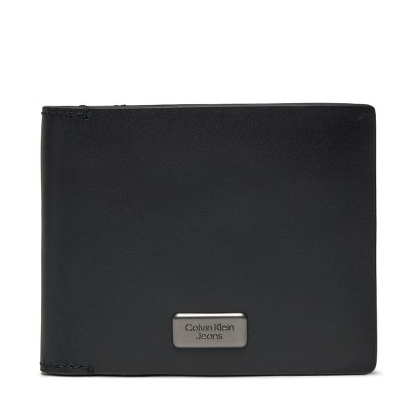 Calvin Klein Jeans Veliki muški novčanik Calvin Klein Jeans Inst Plaque Bifold W/Coin K50K511432 Black BEH