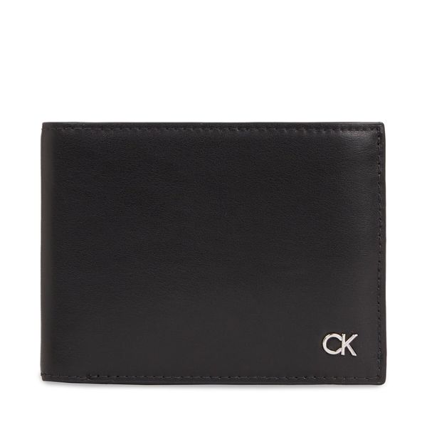 Calvin Klein Veliki muški novčanik Calvin Klein Metal Ck K50K511689 Ck Black BEH