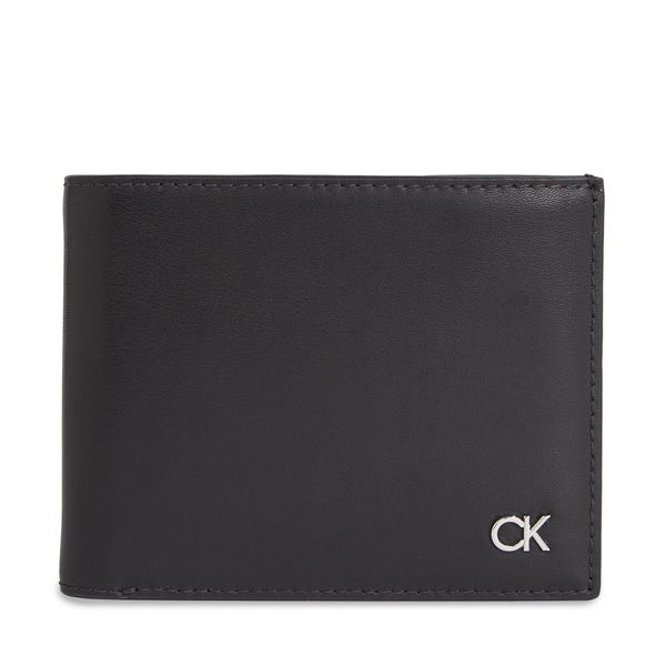 Calvin Klein Veliki muški novčanik Calvin Klein Metal Ck K50K511692 Ck Black BEH
