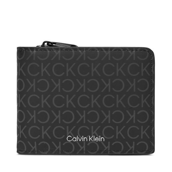 Calvin Klein Veliki muški novčanik Calvin Klein Rubberized Bifold Half Z/A K50K511376 Uv Mono Black 0GL