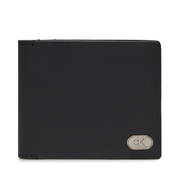 Calvin Klein Veliki muški novčanik Calvin Klein Textured Bifold W/Coin K50K511475 Black BEH