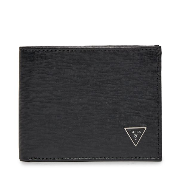 Guess Veliki muški novčanik Guess Certosa Saffiano Leather Slg SMCSLE LEA84 BLA