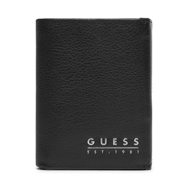 Guess Veliki muški novčanik Guess SMMETL LEA65 Crna