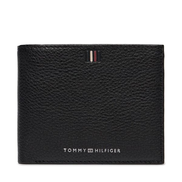 Tommy Hilfiger Veliki muški novčanik Tommy Hilfiger Th Central Cc Flap And Coin AM0AM11856 Black BDS