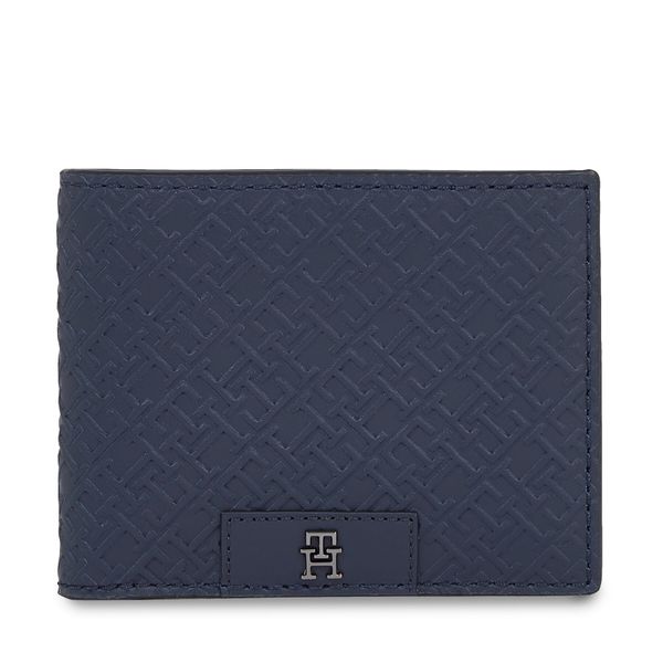 Tommy Hilfiger Veliki muški novčanik Tommy Hilfiger Th Monogram Mini Cc Wallet AM0AM12175 Space Blue DW6
