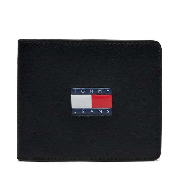 Tommy Jeans Veliki muški novčanik Tommy Jeans Tjm Heritage Leather Cc Wallet AM0AM12082 Black BDS