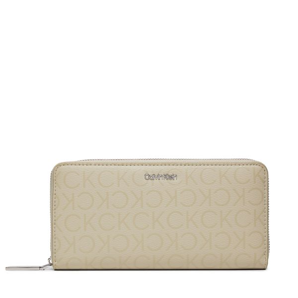 Calvin Klein Veliki ženski novčanik Calvin Klein Ck Must Lg Z/A Wallet_Epi Mono K60K611938 Stoney Beige Epi Mono PEA
