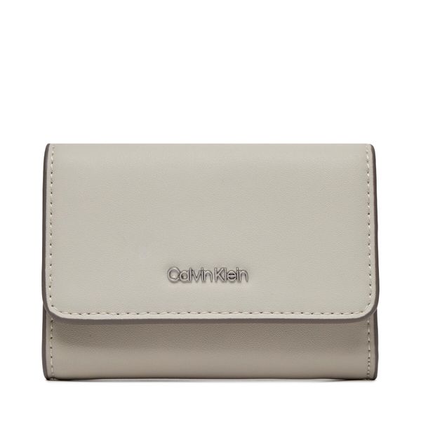 Calvin Klein Veliki ženski novčanik Calvin Klein Ck Must Trifold Sm_Block K60K611435 Dk Ecru/ Stony Beige/ Medium Taupe PC4