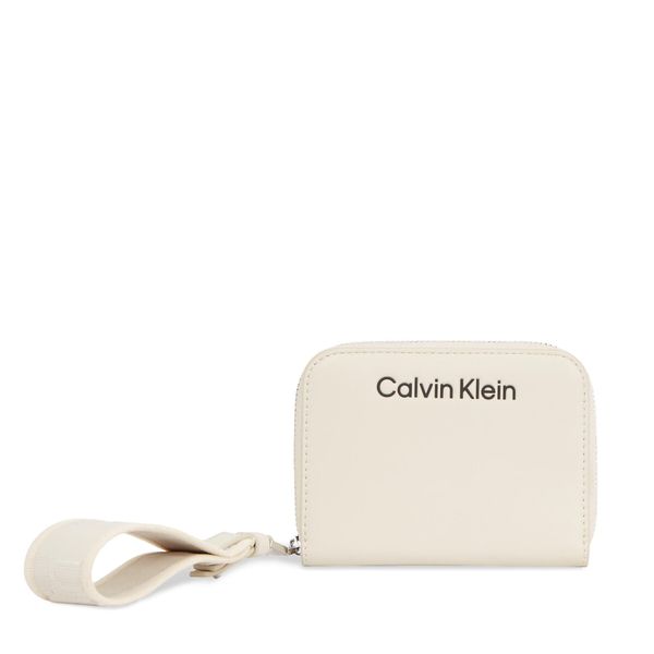 Calvin Klein Veliki ženski novčanik Calvin Klein Gracie K60K611688 Dk Ecru PC4