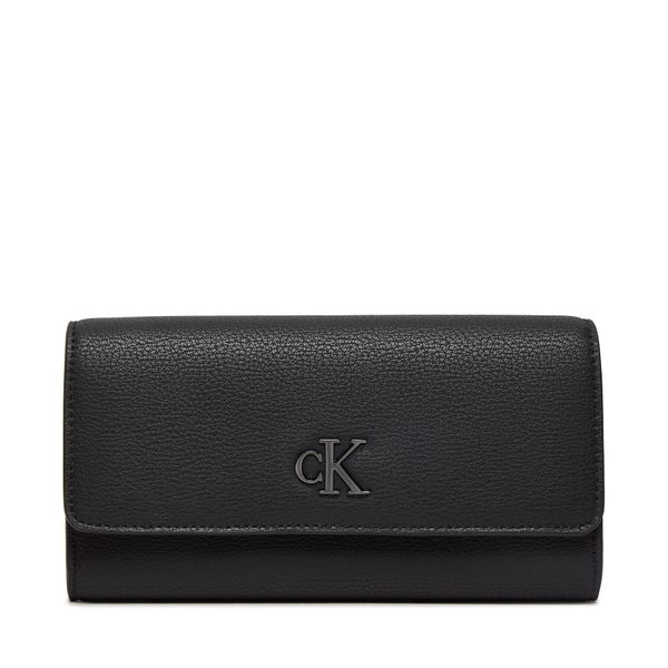 Calvin Klein Jeans Veliki ženski novčanik Calvin Klein Jeans Minimal Monogram Long K60K612267 Crna
