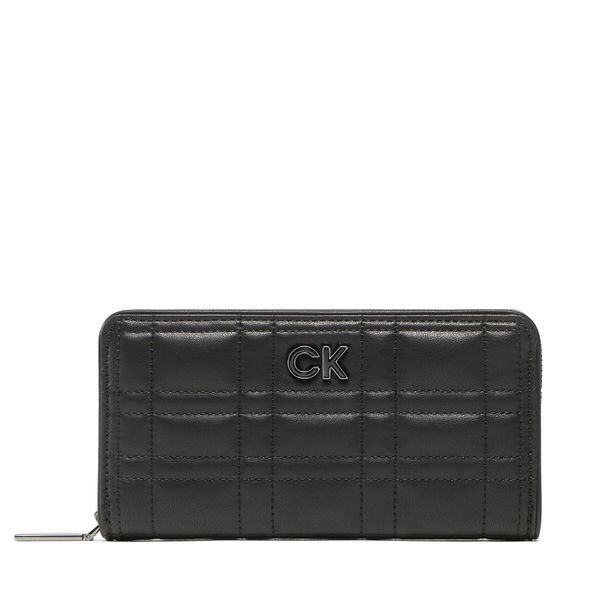Calvin Klein Veliki ženski novčanik Calvin Klein Re-Lock Quilt Z/A Wallet Lg K60K609912 BAX