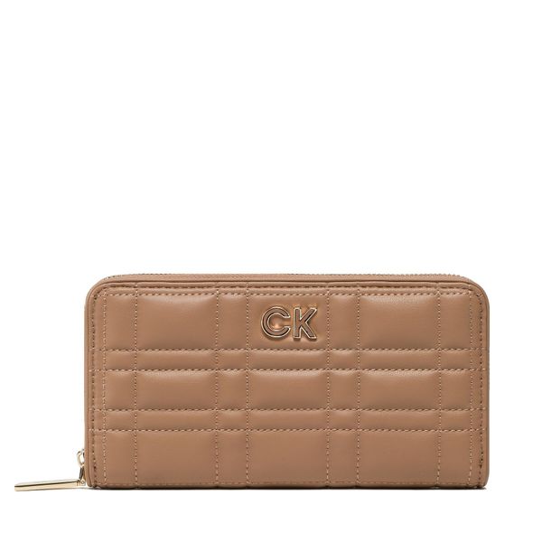 Calvin Klein Veliki ženski novčanik Calvin Klein Re-Lock Quilt Z/A Wallet Lg K60K609912 RBC