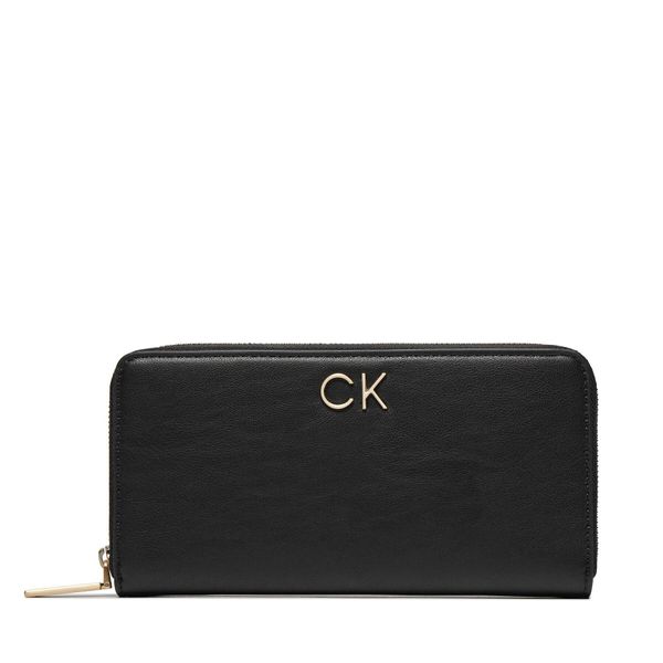 Calvin Klein Veliki ženski novčanik Calvin Klein Re-Lock Z/A Wallet Lg K60K609699 Ck Black BEH