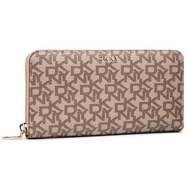 DKNY Veliki ženski novčanik DKNY Bryant-New Zip Arou R831J658 Chino/Crml NHJ