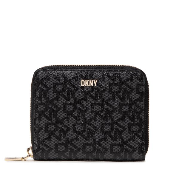 DKNY Veliki ženski novčanik DKNY Bryant Sm Zip Aroun R831J656 Bk Logo/Bk XLB