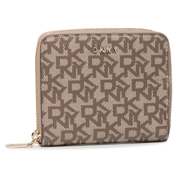DKNY Veliki ženski novčanik DKNY Bryant Sm Zip Aroun R831J656 Chino/Crml NHJ