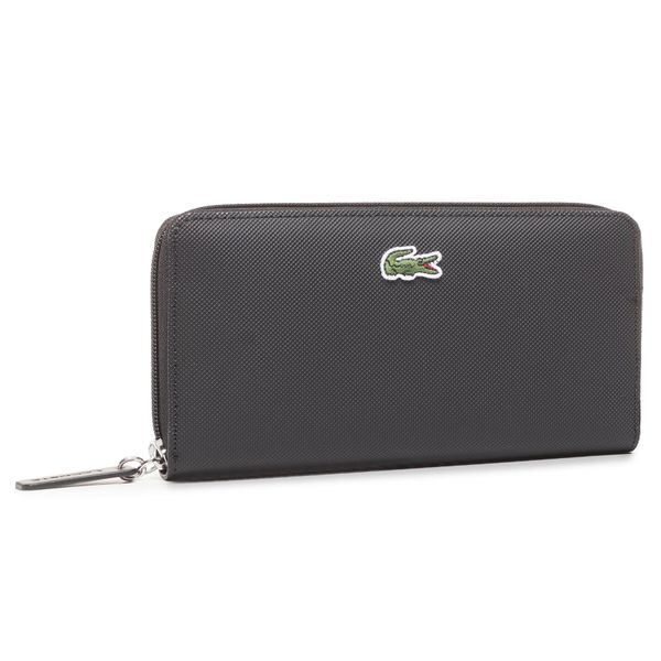 Lacoste Veliki ženski novčanik Lacoste L Zip Wallet NF2900PO Black 000
