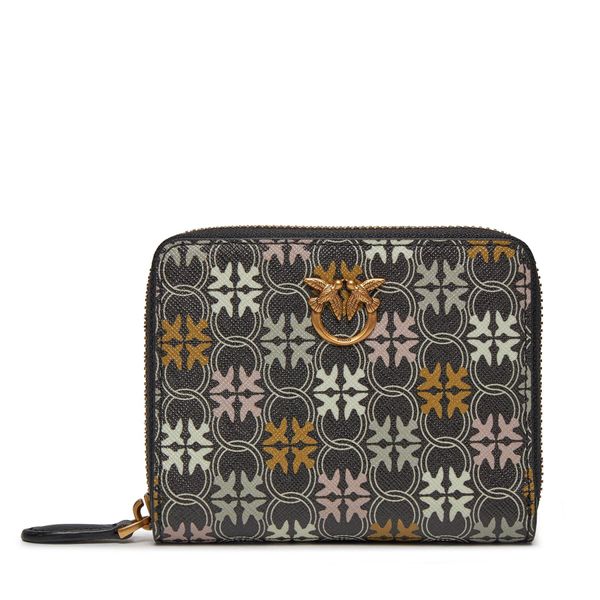 Pinko Veliki ženski novčanik Pinko Taylor Zip Around PE 24 PCPL 100249 A1EM Nero/Marro ZM7Q