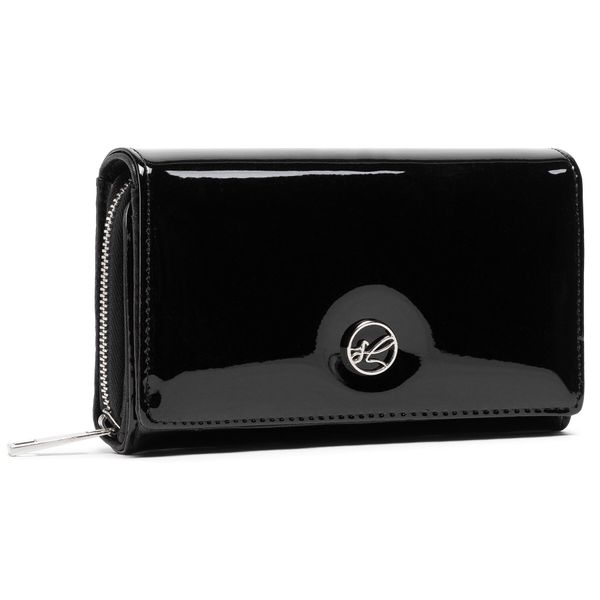 Semi Line Veliki ženski novčanik Semi Line P8229-0 Crna