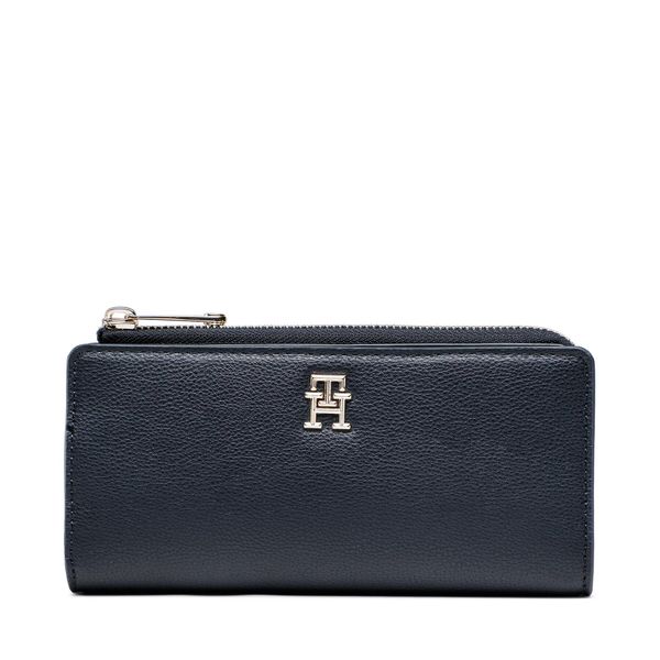 Tommy Hilfiger Veliki ženski novčanik Tommy Hilfiger Life Large Za AW0AW14643 Tamnoplava